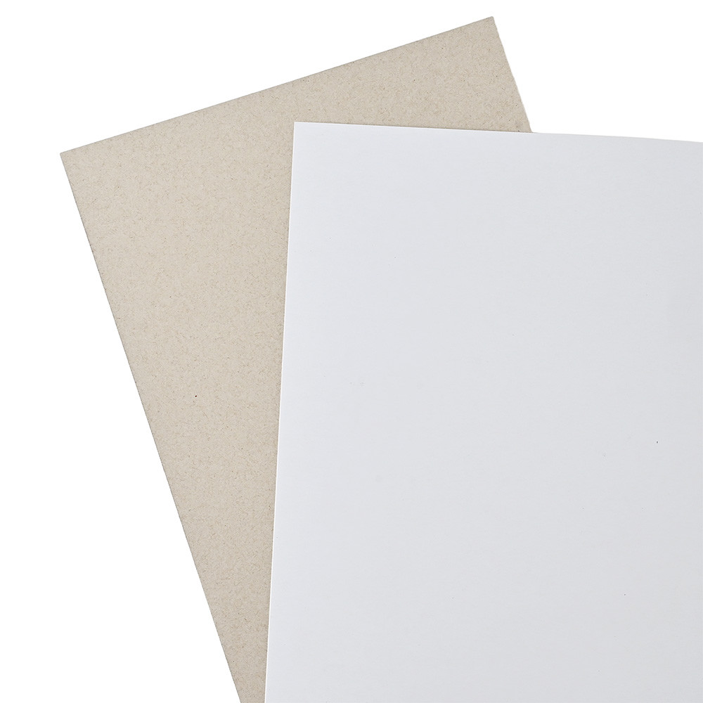 【900枚】コートボール 厚さ0.57mm 表白 裏ネズ 450g/39.5kg 215ｘ310mm
